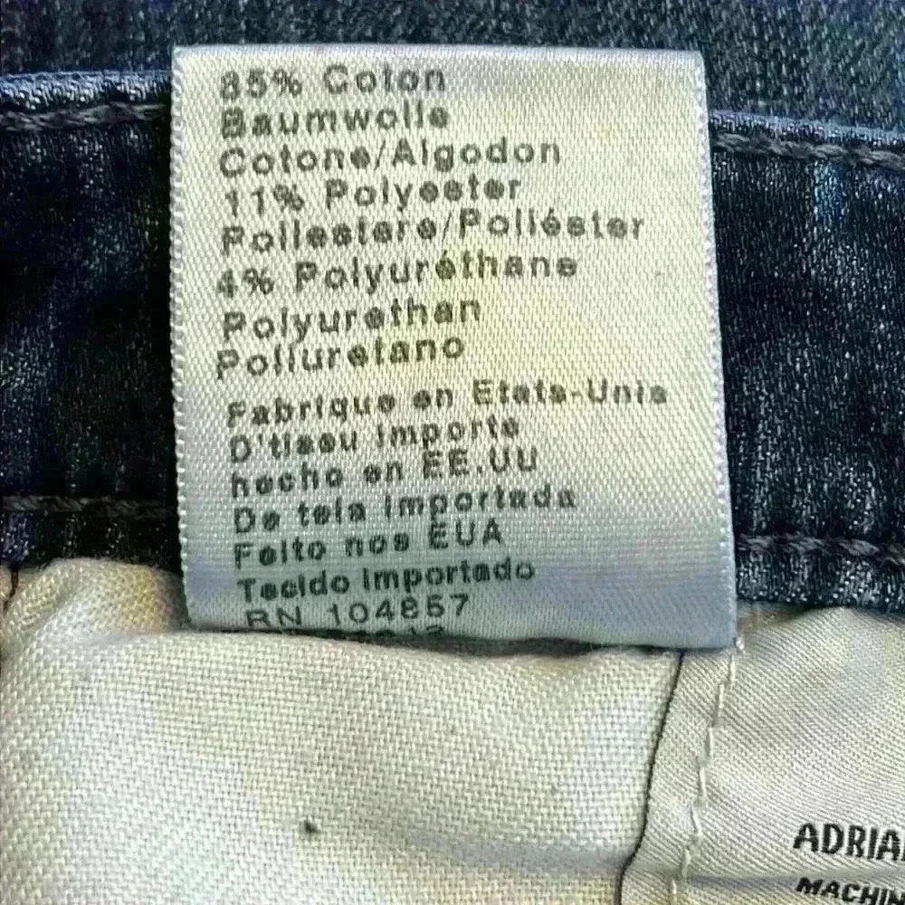 AG Adriano Goldschmied Jeans Size 27R Medium Wash Mid Rise Cigarette - Picture 10 of 12